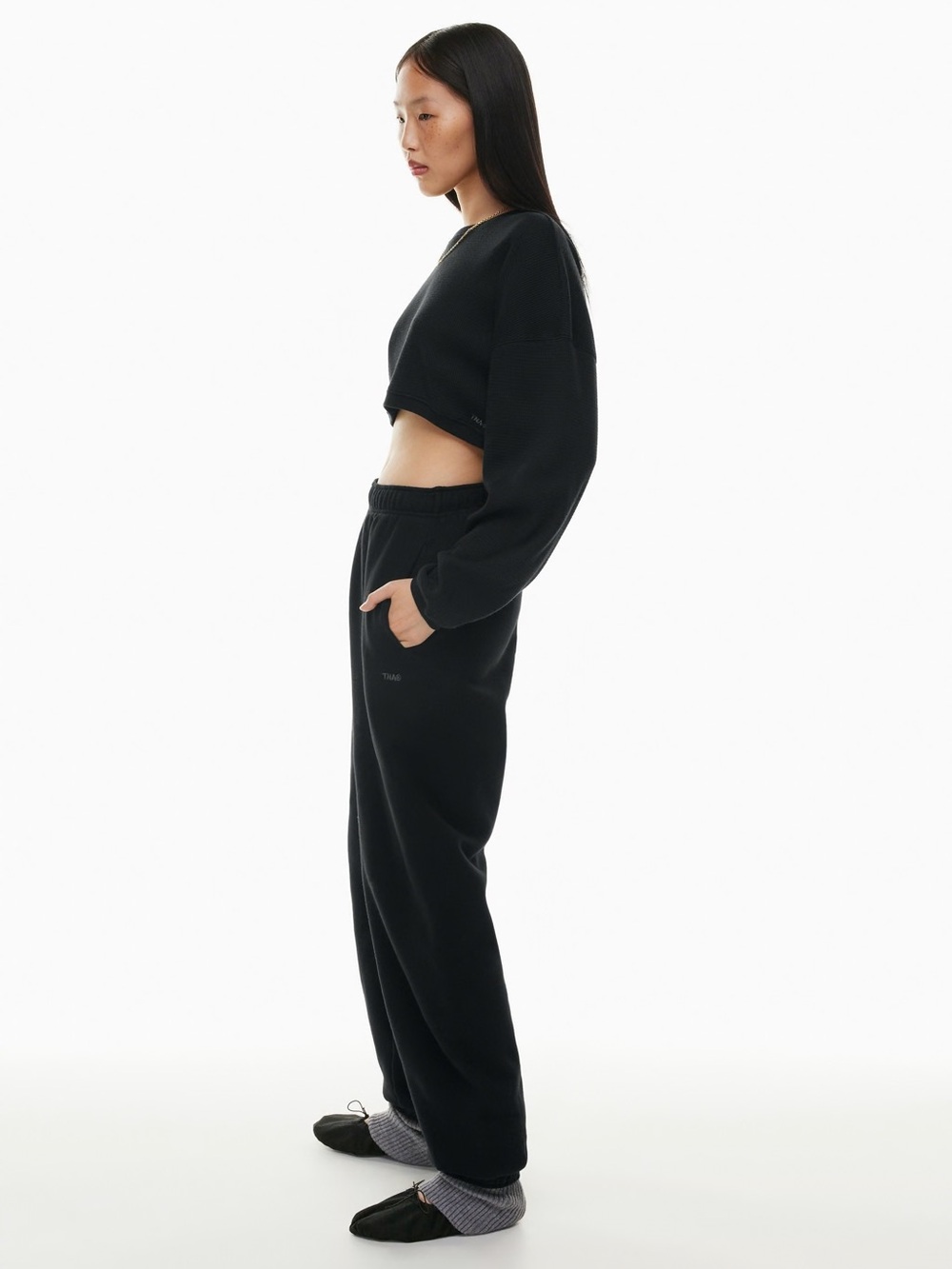 TNA sweatfleece cozy boyfriend jogger size XS